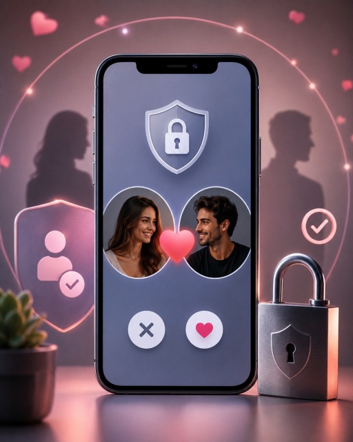 Illustration Amouressence de Application de rencontre pour relations sérieuses